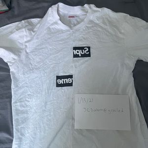 Supreme CDG box logo